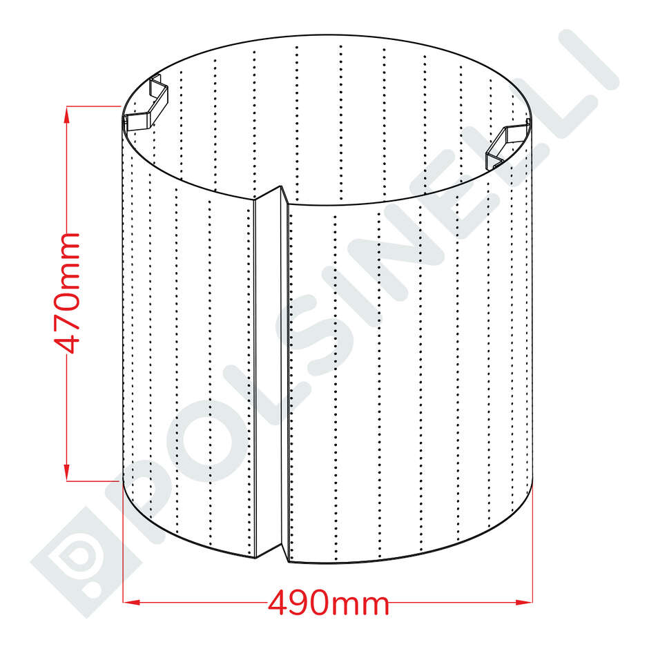 Filtro trebbie a cestello per pentola 100 L
