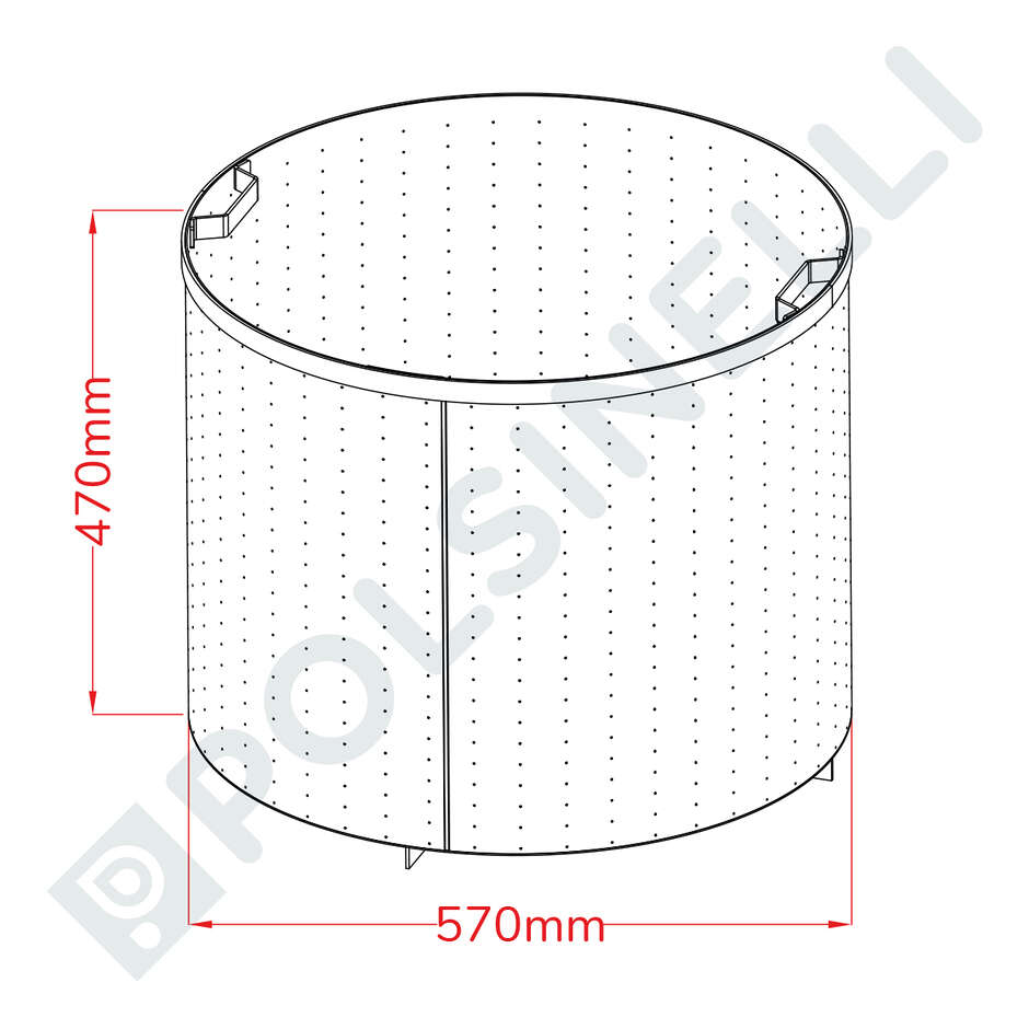 Filtro de 150L para cesto de grãos