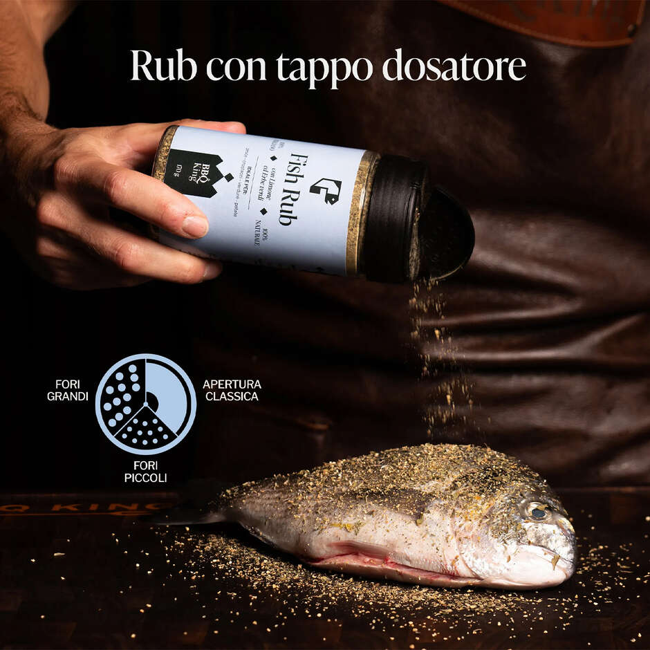 Fish Rub (150 g) – Limón Ecológico Siciliano, Tomillo y Salvia para BBQ