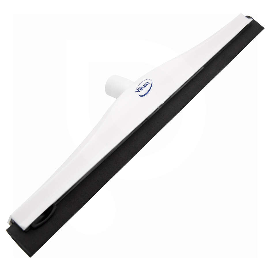 Fixed white squeegee 50 cm with double rubber 
