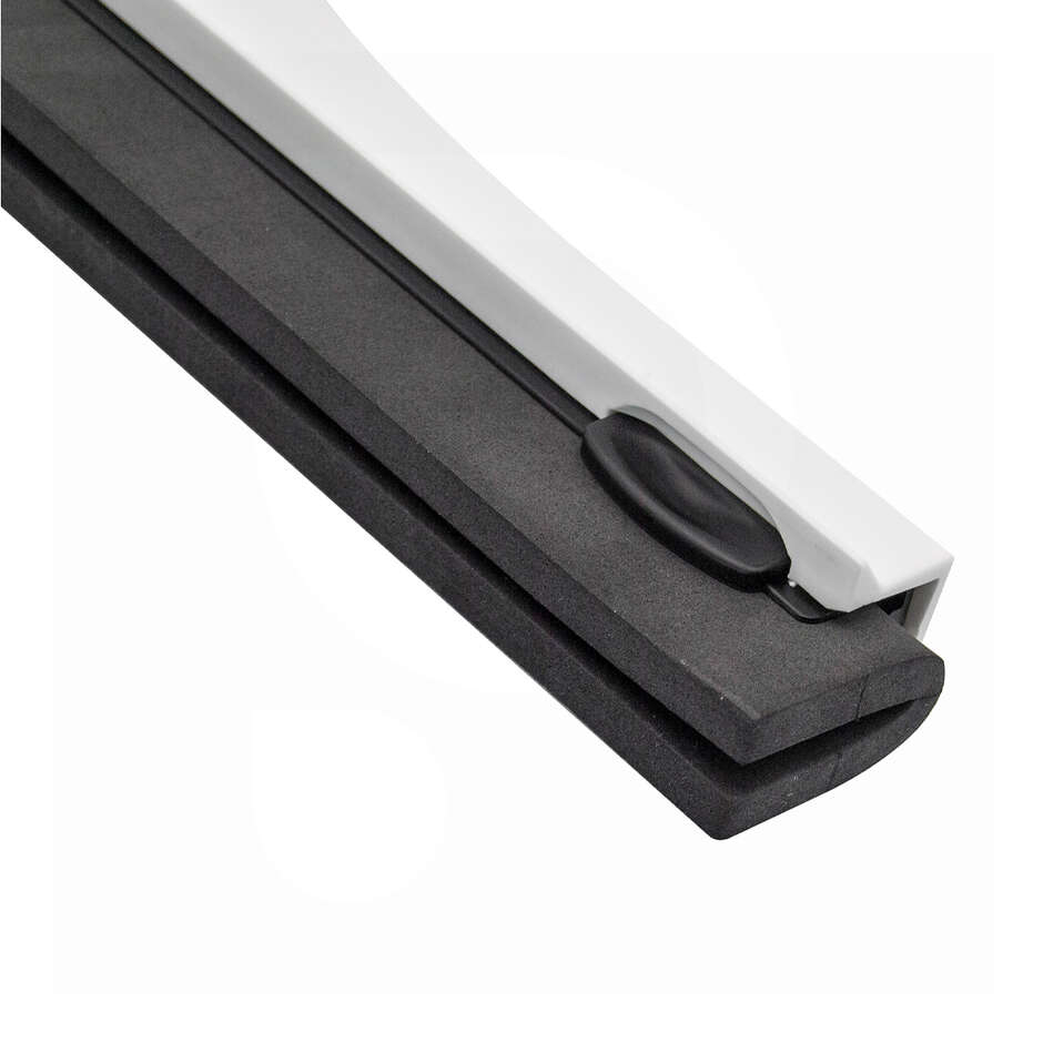 Fixed white squeegee 50 cm with double rubber 