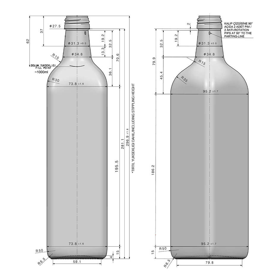 Flasche Marasca 1 L Uvag (St. 800)