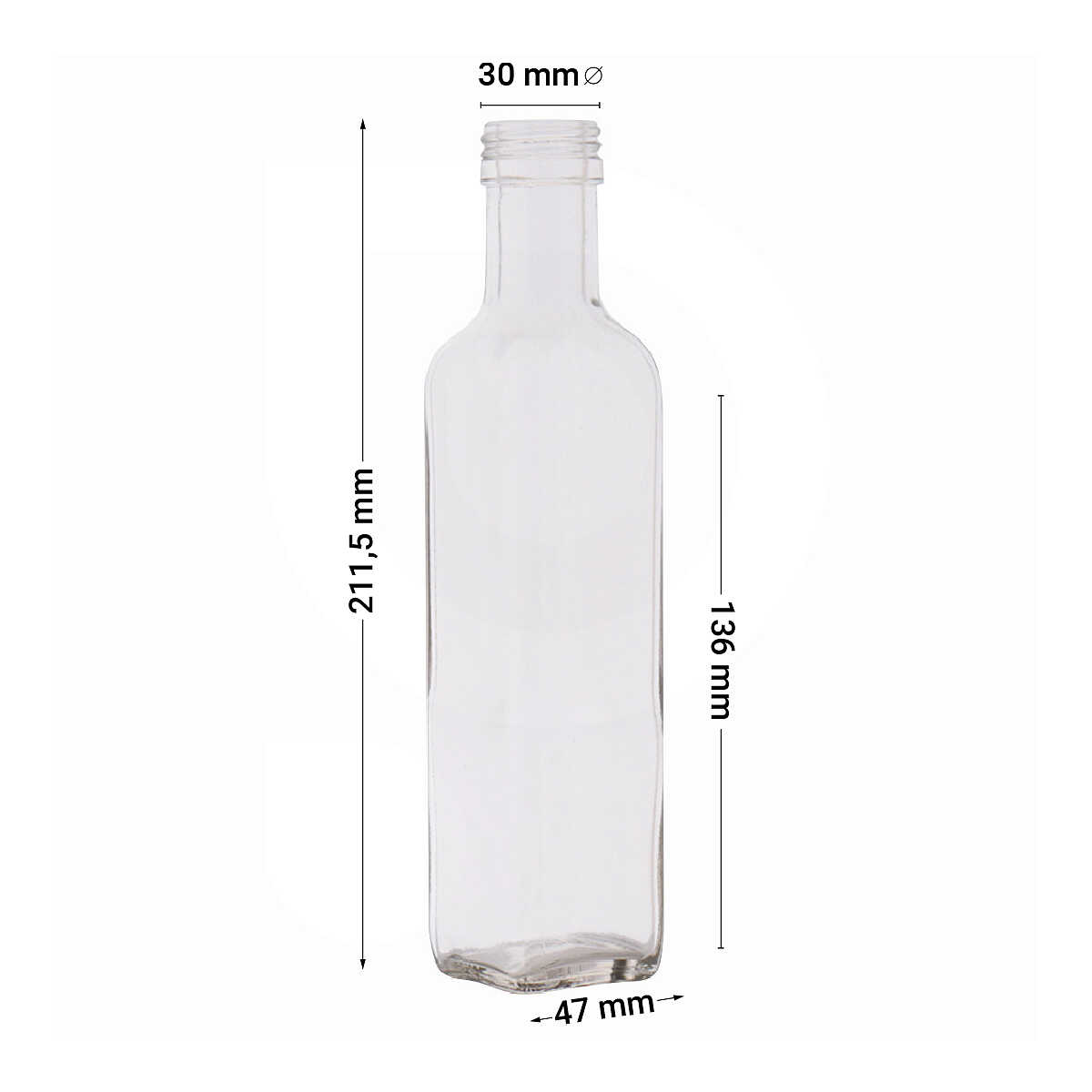 Flasche Marasca 250 ml hw (St. 42) Olivenöl | Polsinelli Enologia