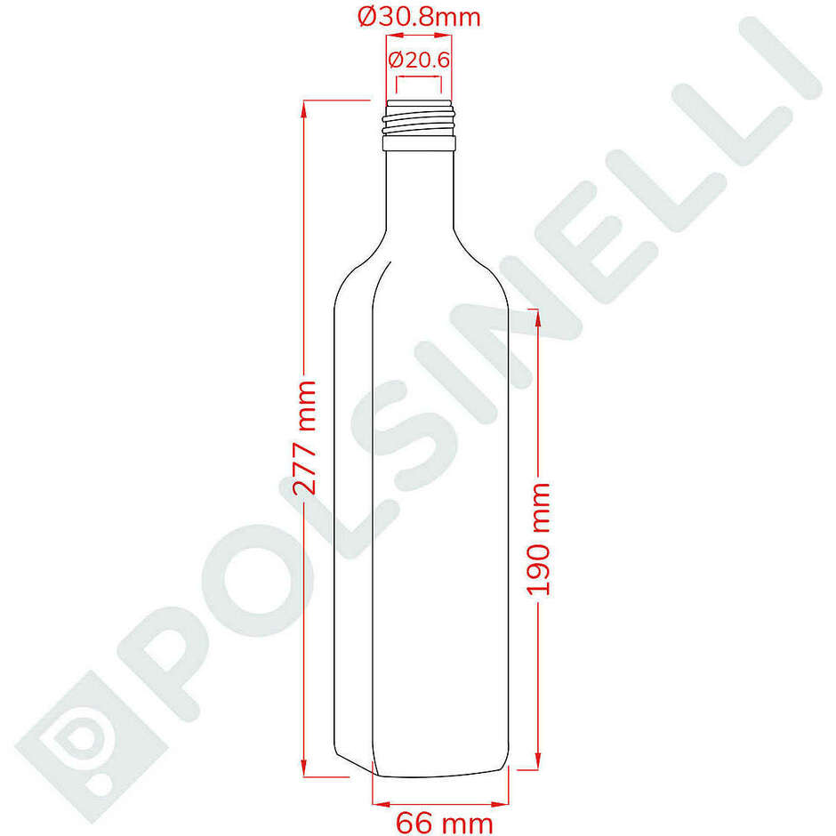 Flasche Marasca 750 ml hw (St. 960)