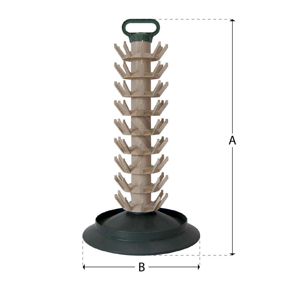 Flaschen-Abtropfgestell mit 81 Plätzen