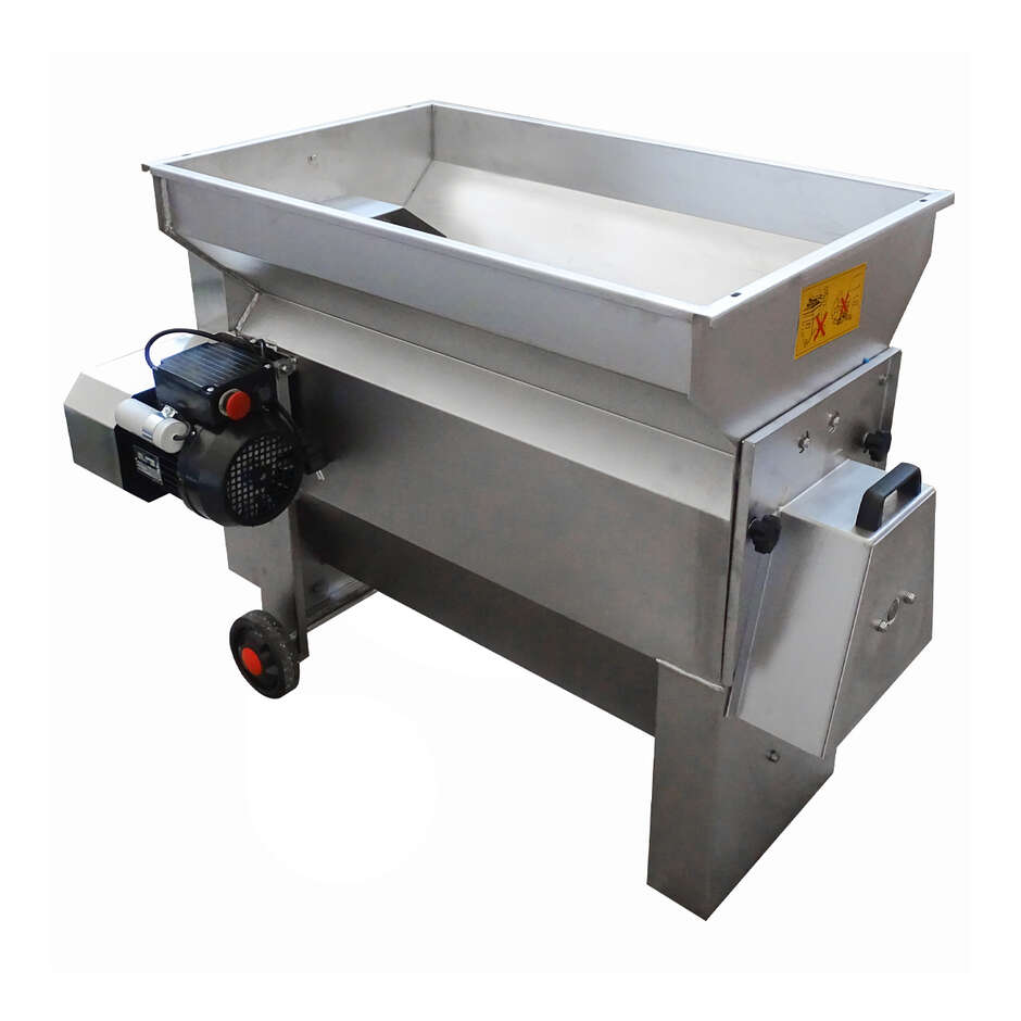 Fouloir-égrappoir électrique Fibreno 25 Inox avec pompe