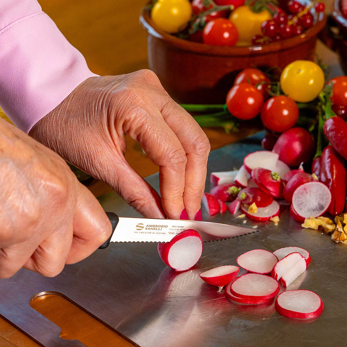SANELLI Französisches Messer 27 Cm Premana – Professionelles Küchenmesser, Antibakteriell & In Italien Hergestellt