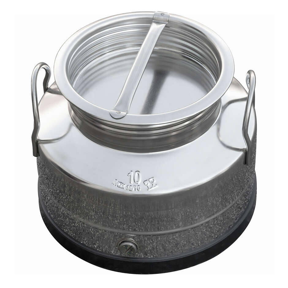 Fusto inox fondo liscio 10 L
