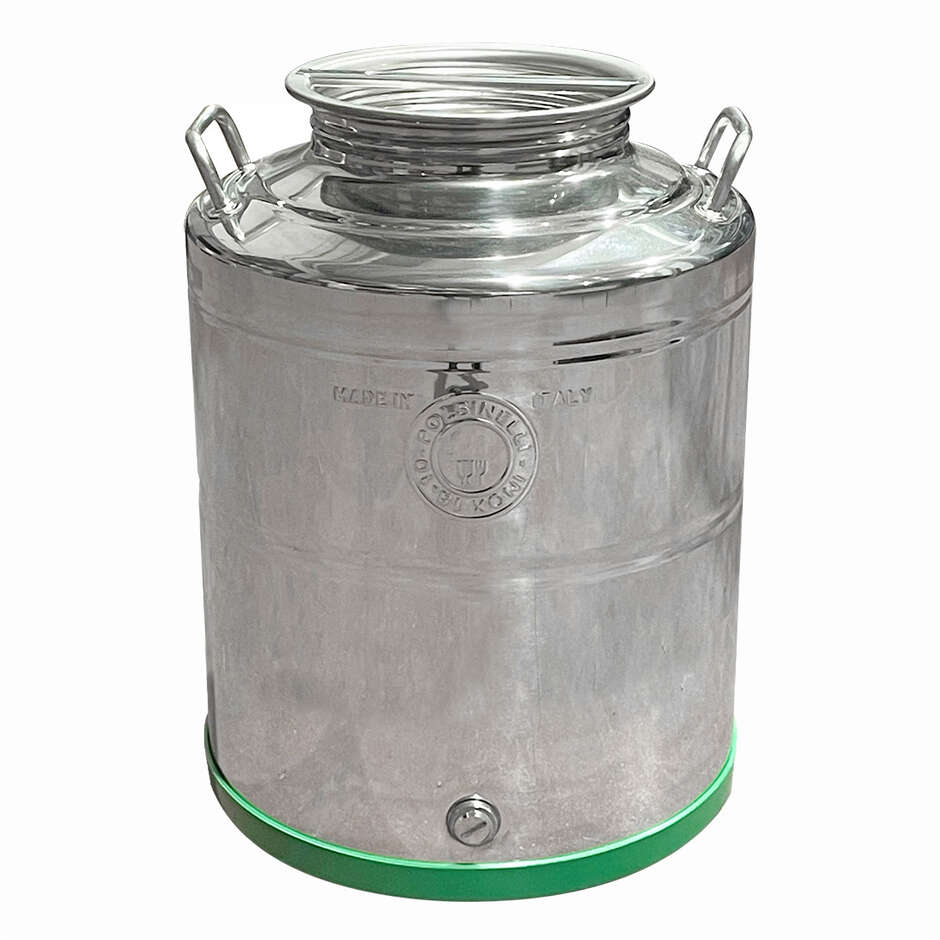 Fusto Inox Fondo Liscio 30 L