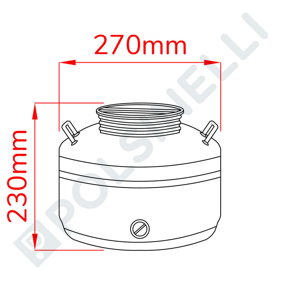 Fût inox Europa 10 L