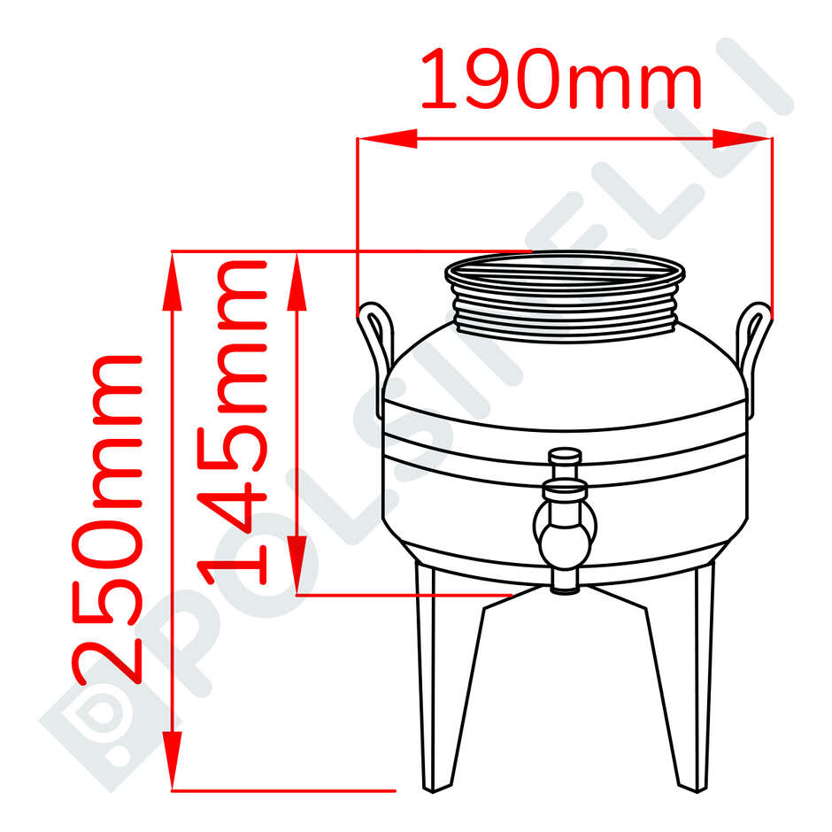 Fût Inox Europa 2 L