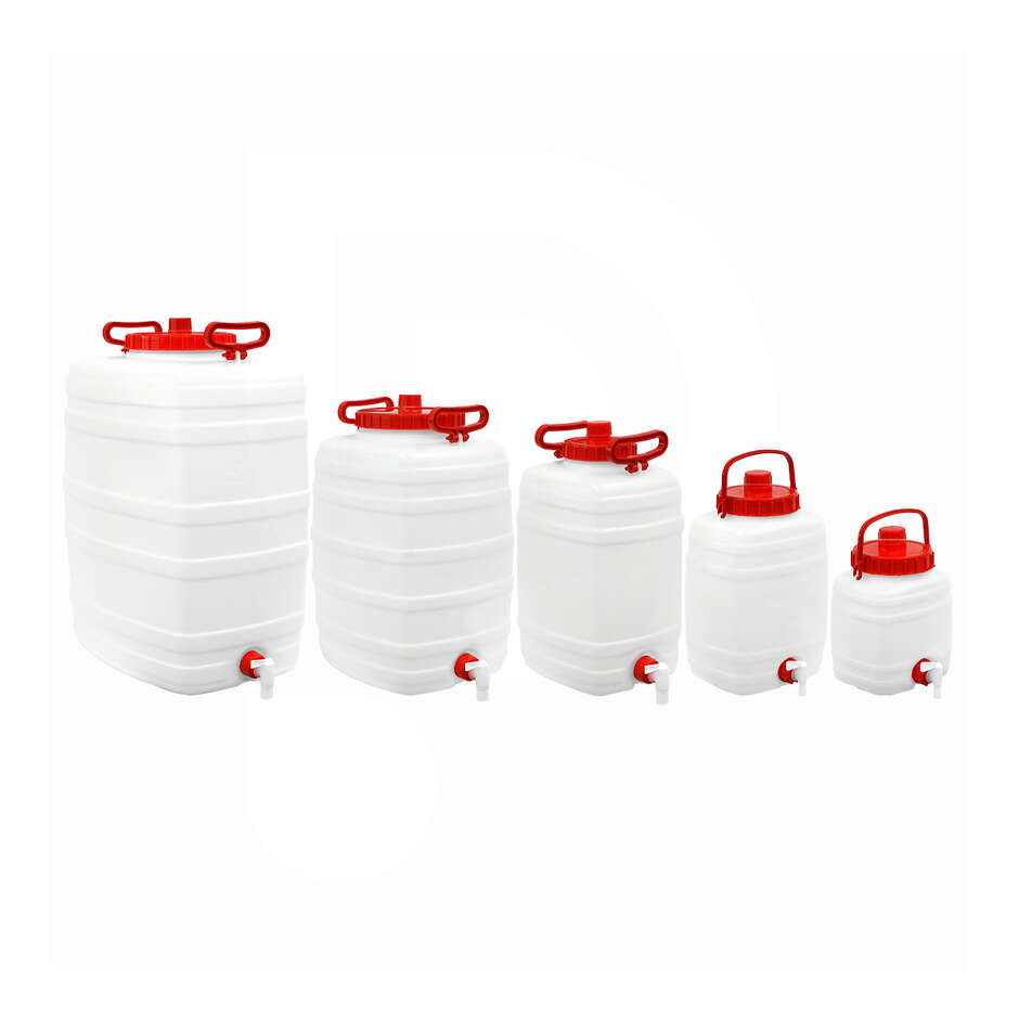 Bidon Alimentaire 5L En Polyéthylène – Compact 25,5x11x26,5 Cm, Poignée Ergonomique, Pour Camping Et Randonnée