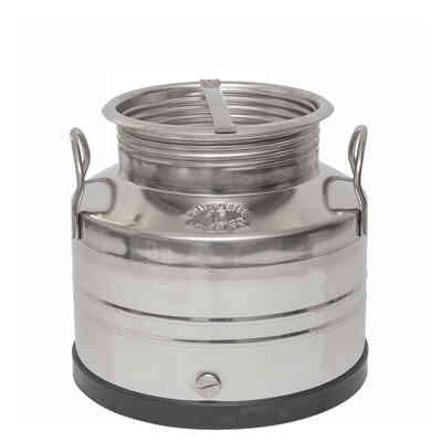 Fût inox avec fond soudé 15 L