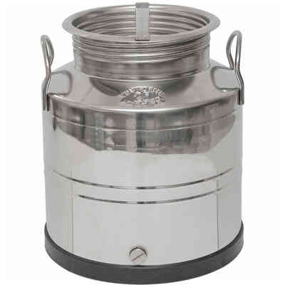 Fût inox avec fond soudé 25 L