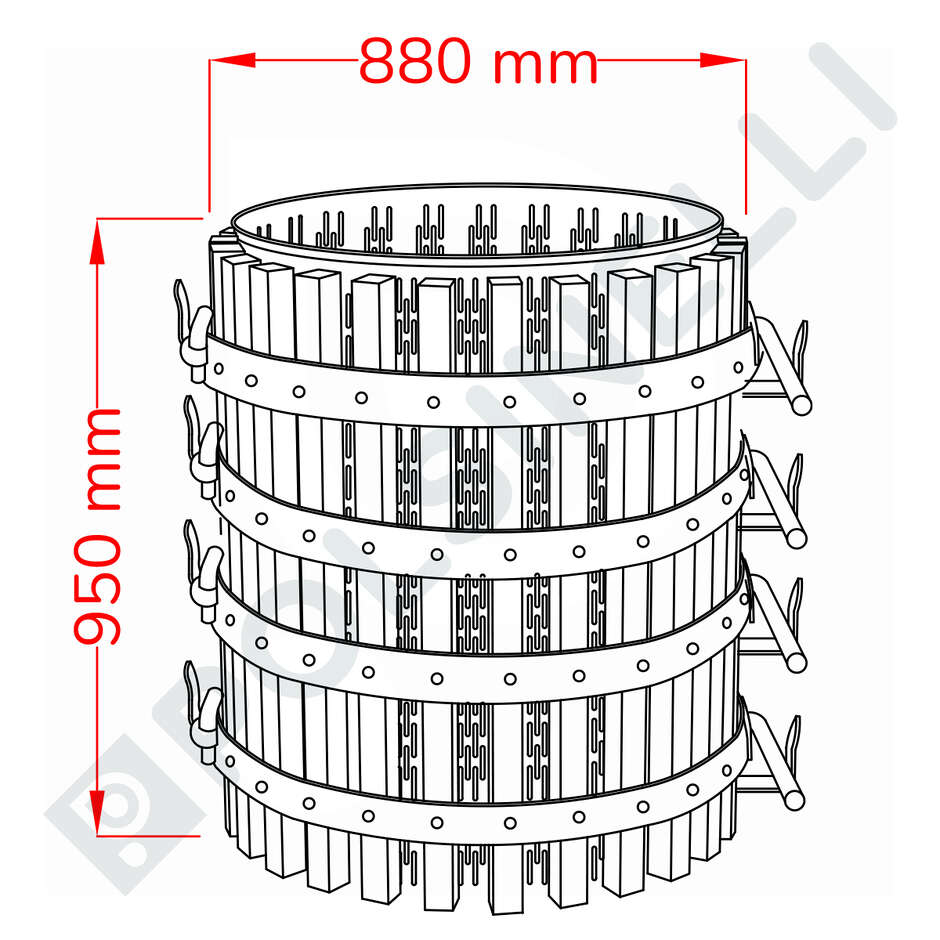 Gabbia inox da 80