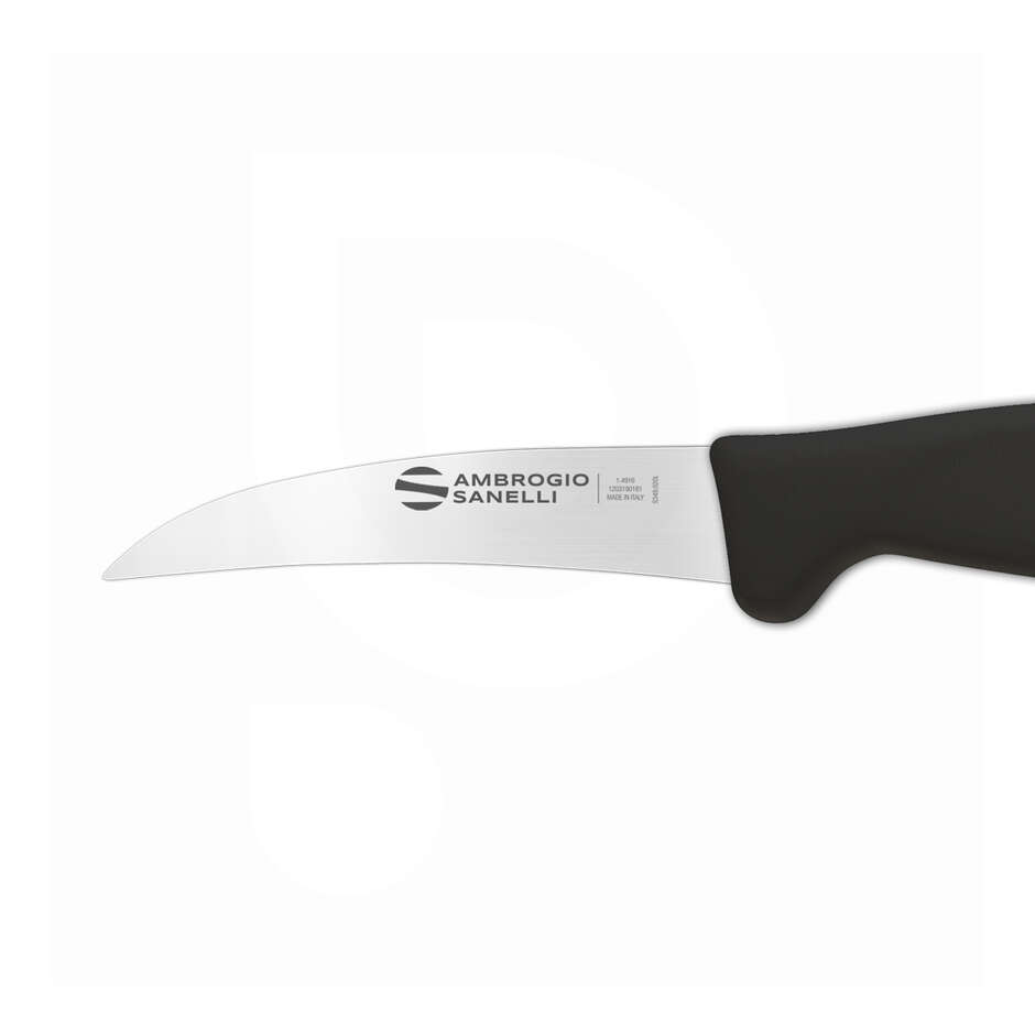 Gebogenes Edelstahl-Gemüsemesser - 7 cm