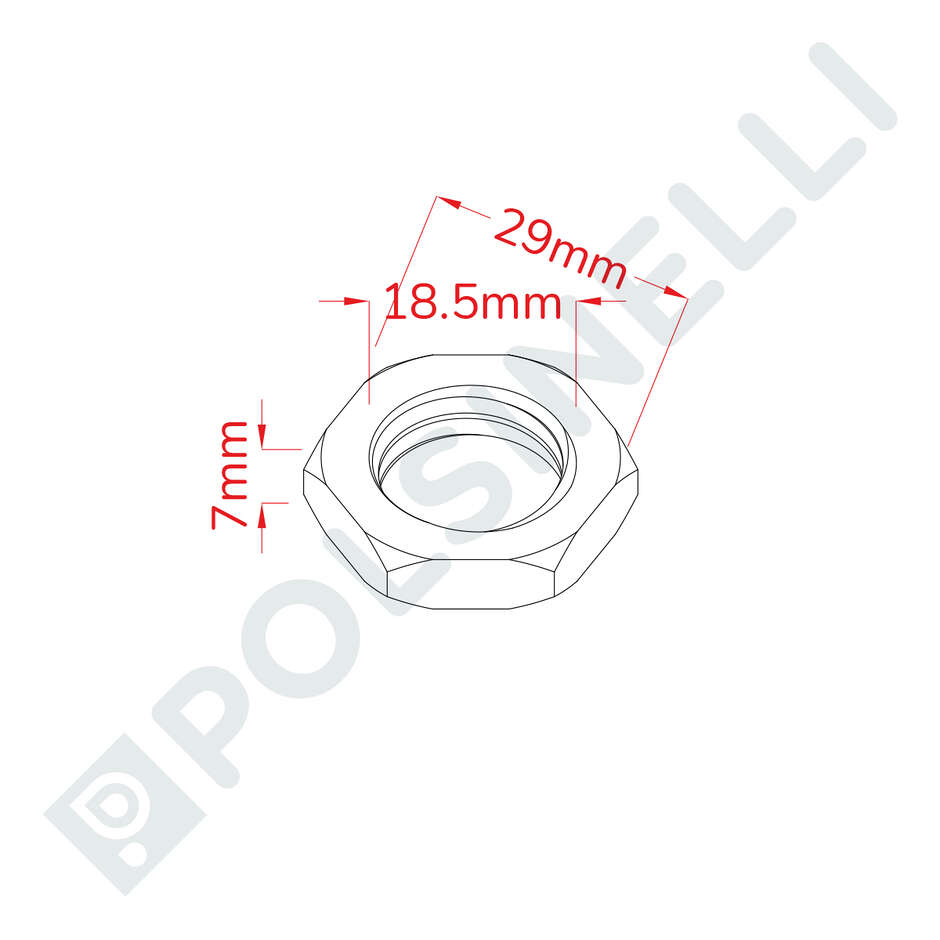 Gegenmutter Edelstahl 1/2"