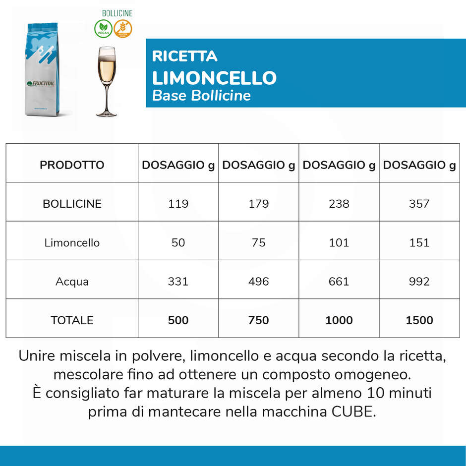 Gelato Base Bollicine (1 Kg) 