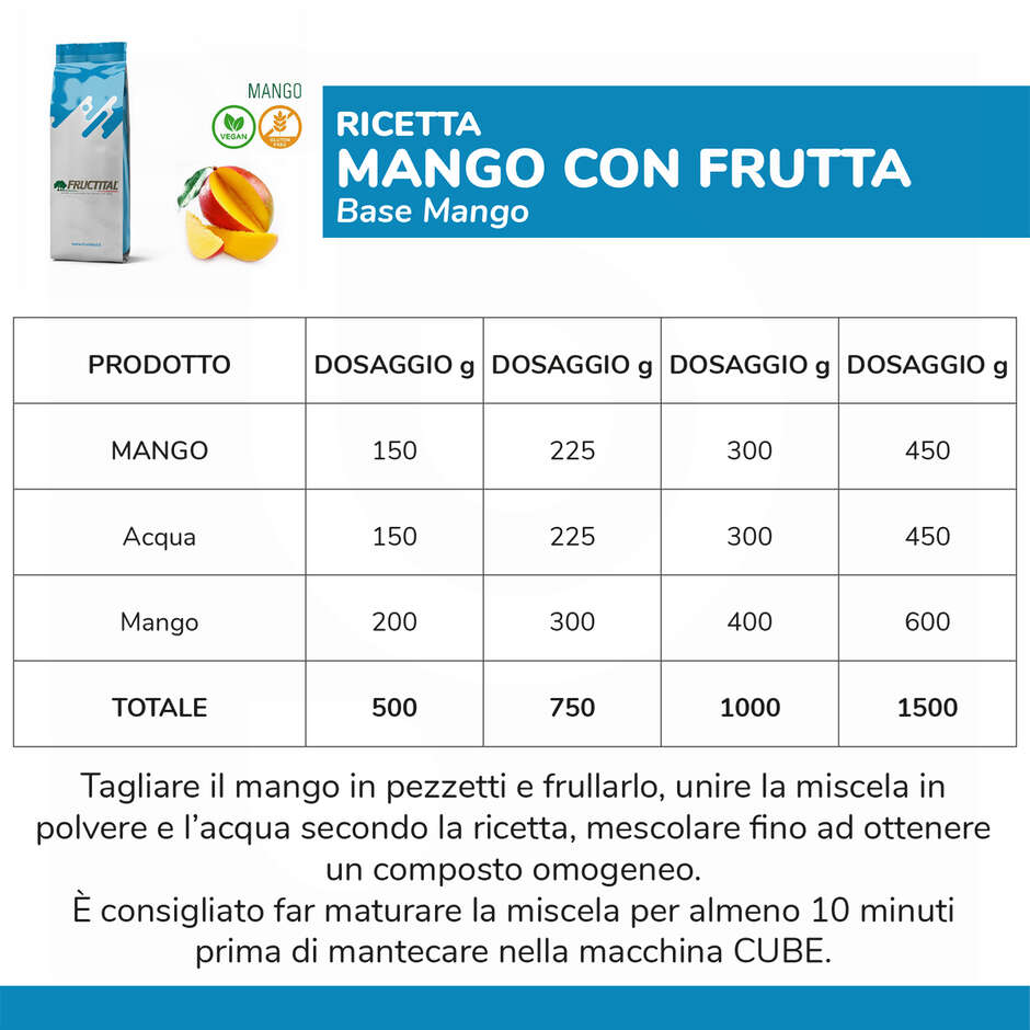 Gelato Base Mango (1.25 kg)