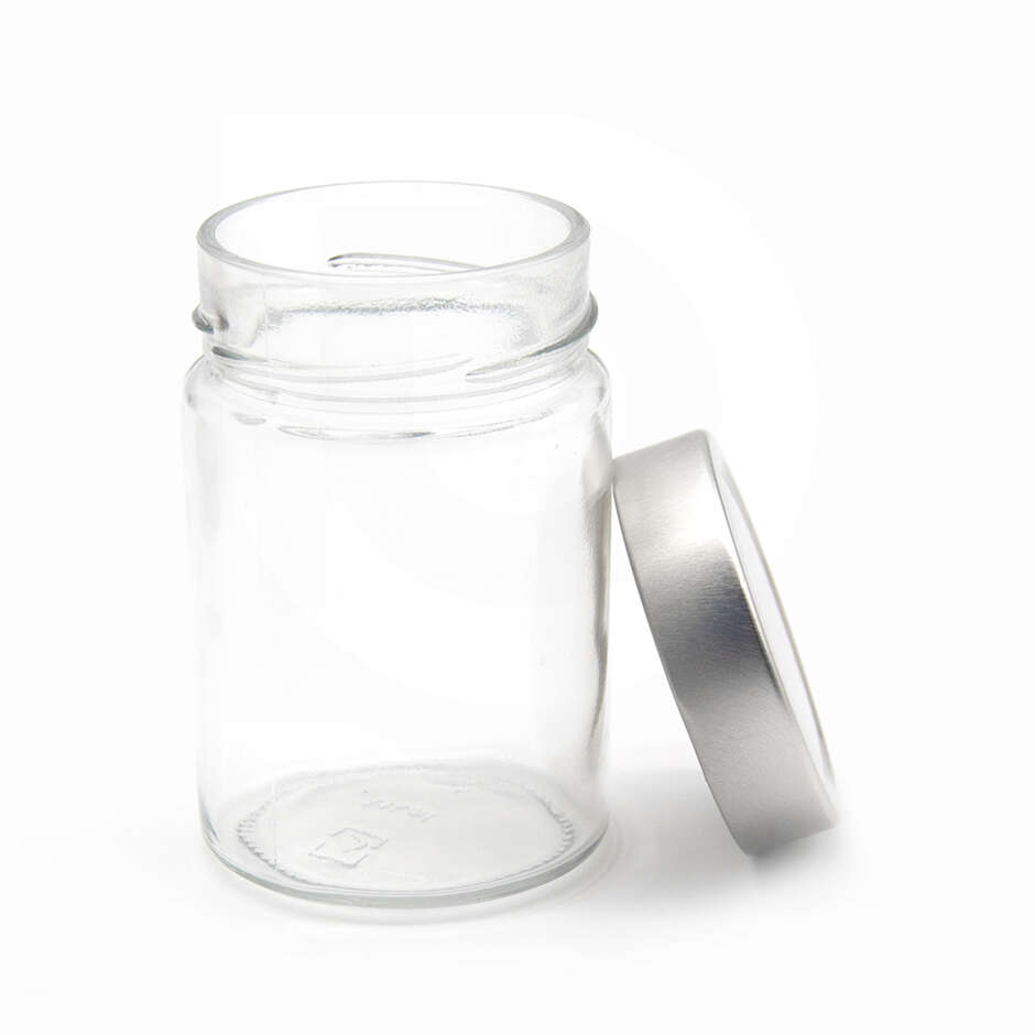 Glas ERGO 314 ml mit hohe Deckel silber (24 Stück)