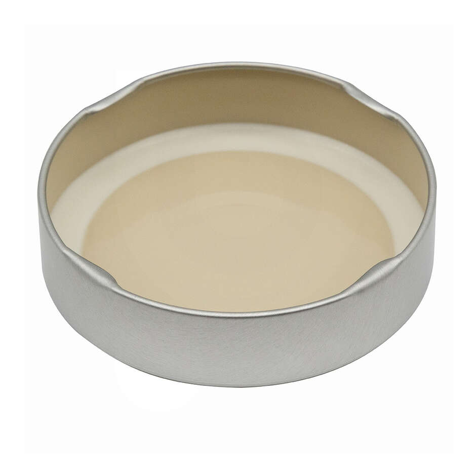 Glas ERGO 580 ml mit hohe Deckel flip silber (24 Stück)