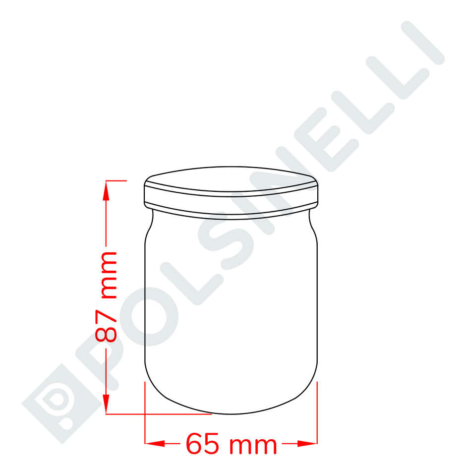 Glass jar 212 ml (24 pieces)