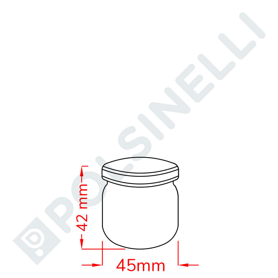 Glass jar 30 ml (120 pieces)