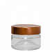 Glass jar ERGO 106 ml with high flip Cap copper (24 pieces)
