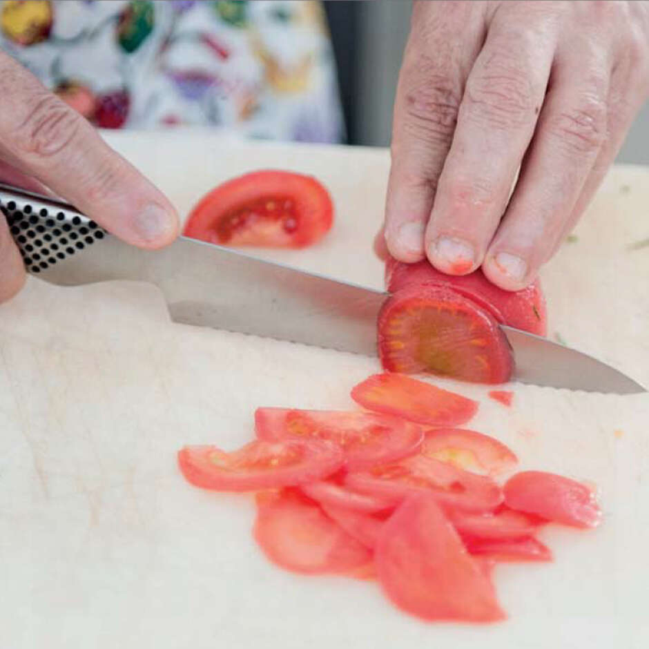 Global G-46 Stainless Steel Santoku Knife - 18 cm