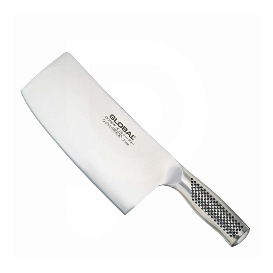 Global G50B Stainless Steel Chinese Chop & Slice Knife - 20 cm