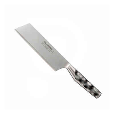 Global GF-100 Nakiri-Gemüsemesser aus Edelstahl - 18 cm