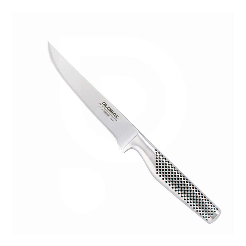 Global GF-40 Wide Boning Knife in Stainless Steel - 15 cm