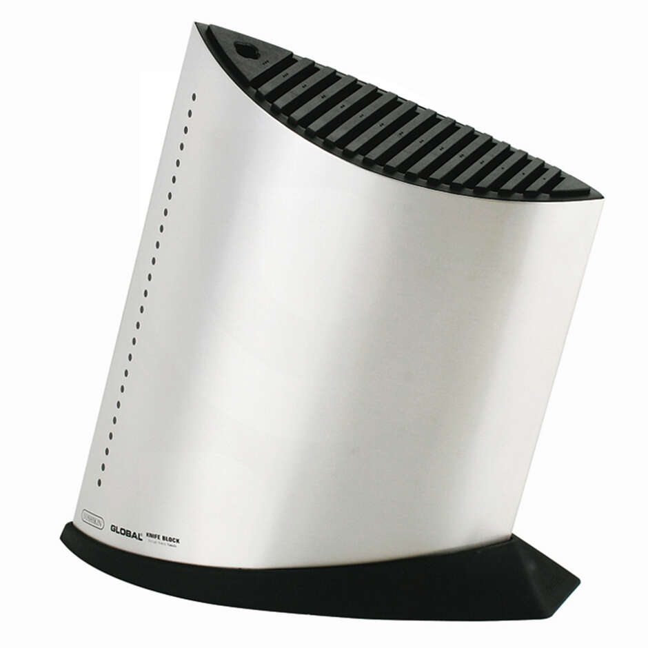 Global GKB-51 Stainless Steel Knife Block - 13 Slots