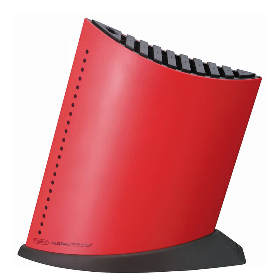 Global GKB-52/CR Red Knife Block - 9 Slots