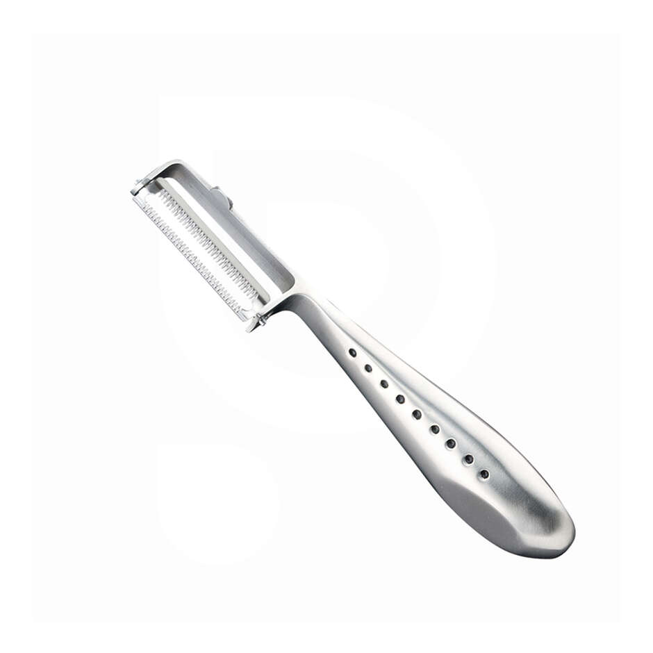 Global GS-77 Stainless Steel Peeler with Serrated Blade