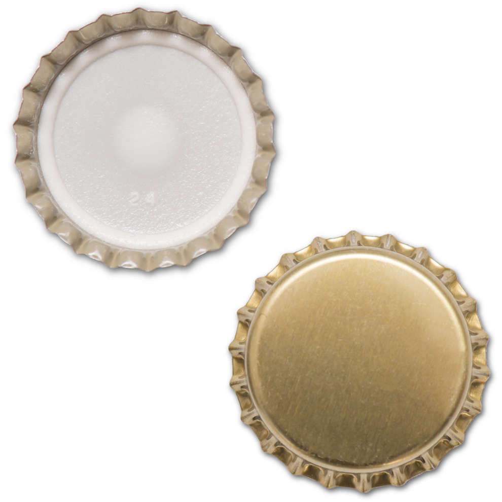 Golden crown cap ⌀26 (100 pcs)