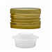 Golden screw cap pre-threaded with drip catcher ⌀31.5 (100 pcs)