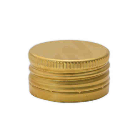 Golden screw cap pre-threaded ⌀24 (100 pcs)