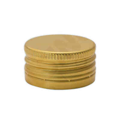 Golden screw cap pre-threaded ⌀28 (100 pcs)
