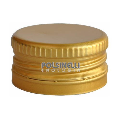 Golden screw cap pre-threaded ⌀35 (100 pcs)