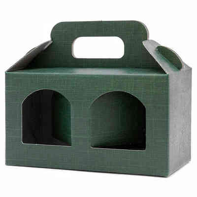 Green carry jar box 2 jars 212 mL (10 pieces)