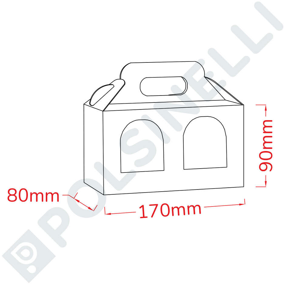 Green carry jar box 2 jars 212 mL (10 pieces)