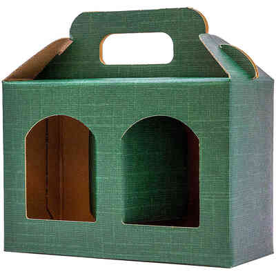 Green carry jar box 2 jars 314 mL (10 pieces)