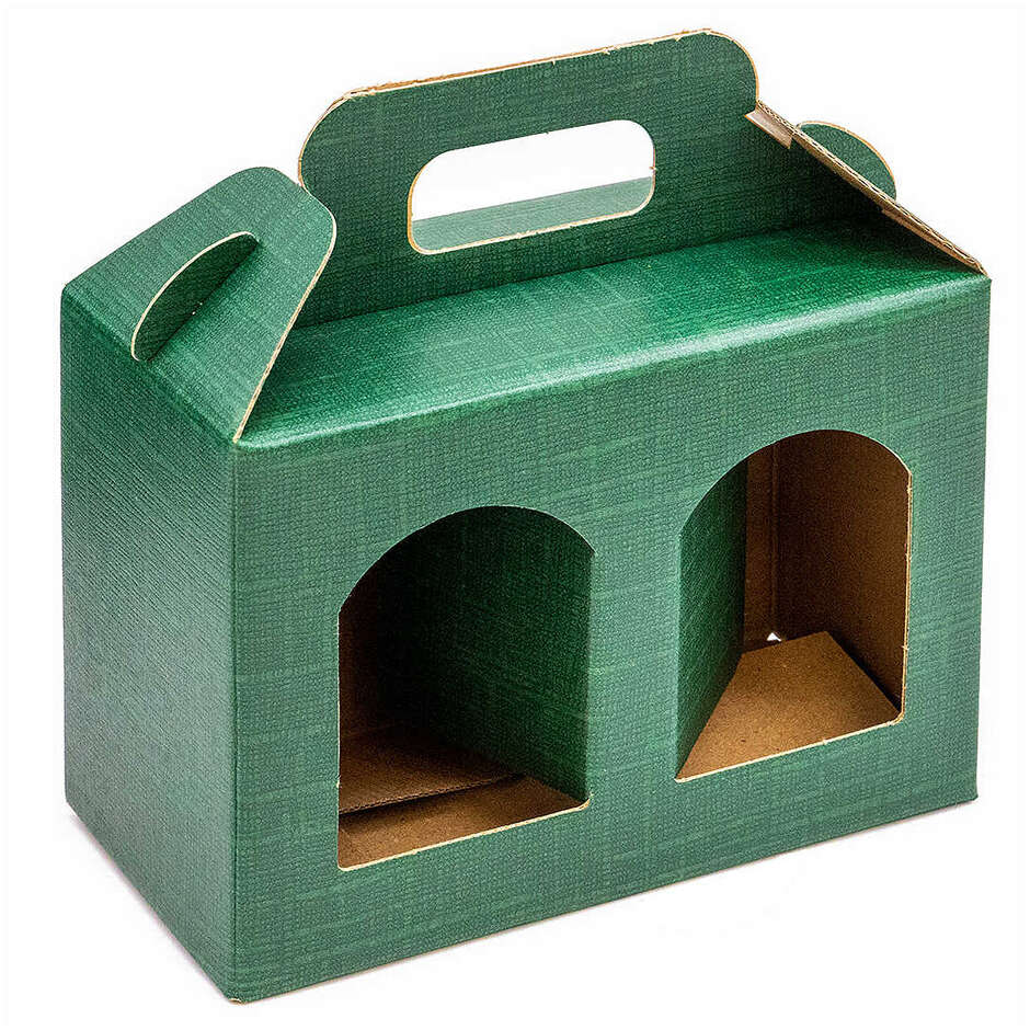Green carry jar box 2 jars 314 mL (10 pieces)