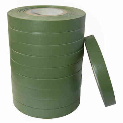 Green pvc tape for tying machine 0,15 - 26 m (20 pcs)