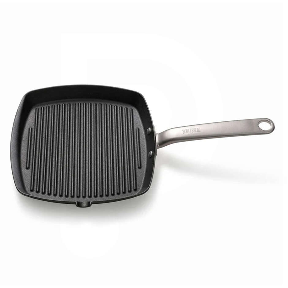 Grelha quadrada Cast Iron em ferro fundido 28x28 cm
