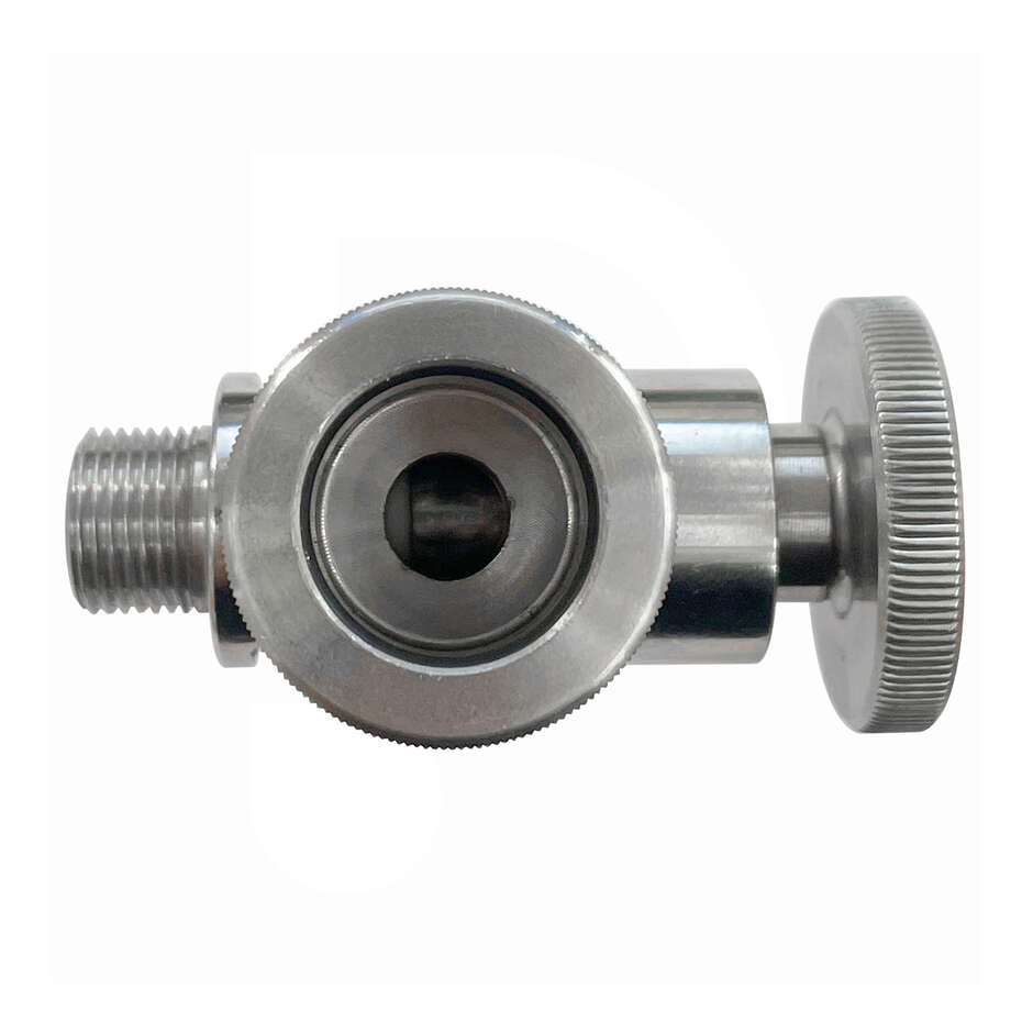Grifo inferior de acero inoxidable de 3/8" para indicador de nivel