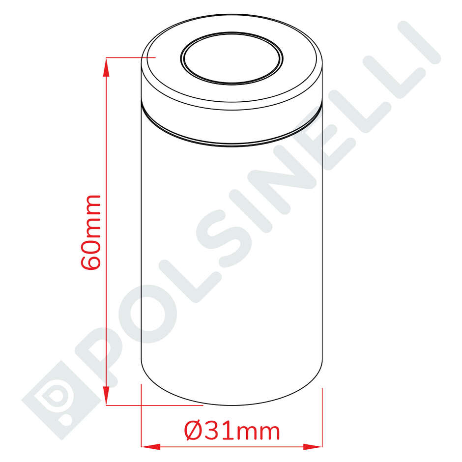 Grüne PVC-Kapsel ⌀31 (100 St)