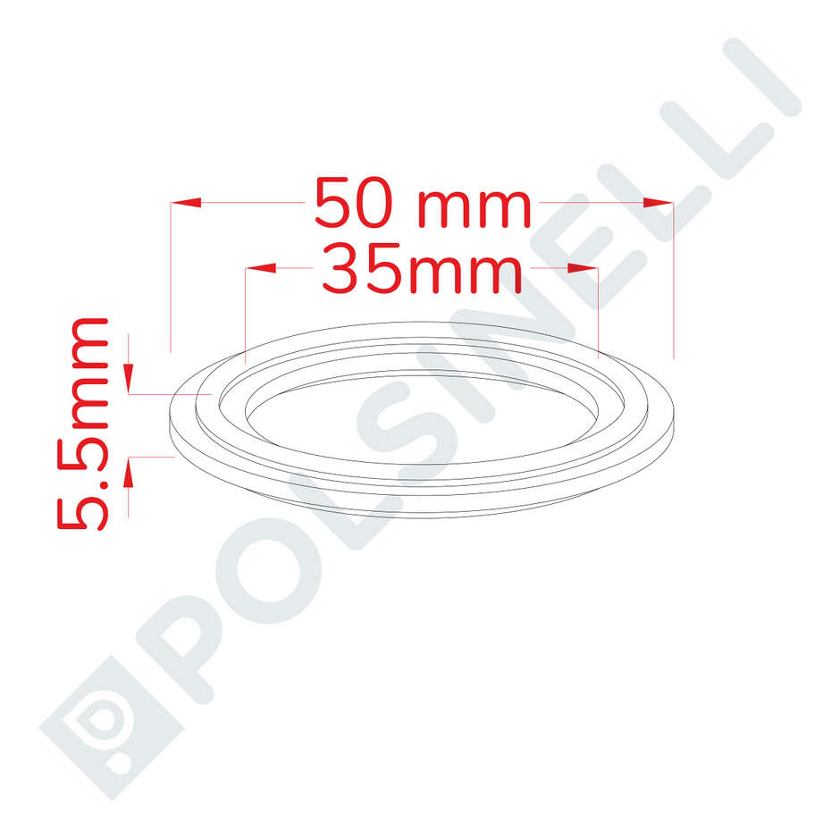 Guarnizione CLAMP 1" 1/2 PTFE 