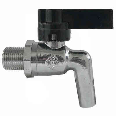 Hahn Messing verchromt 3/8"